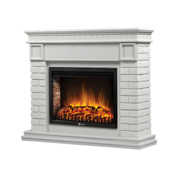 Портал Firelight Bricks 30 камень белый, белая эмаль-1