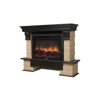 Портал Firelight Forte 30S камень бежевый, шпон венге-1
