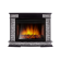 Портал Firelight Scala 30 камень сланец скалистый серый, шпон венге