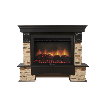 Портал Firelight Pietra 30S камень сланец натуральный, шпон венге