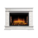 Портал Firelight Scala 30 камень сланец скалистый белый, шпон белый дуб