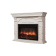Портал Firelight Torre 30S камень белый, шпон белёный дуб