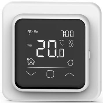 Программируемый терморегулятор с сенсорным дисплеем SMART HEAT WHITE