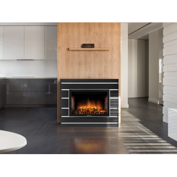 Портал Firelight Moderno 25 шпон чёрный дуб-3