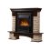 Портал Firelight Forte Wood Classic камень коричневый, шпон темный дуб