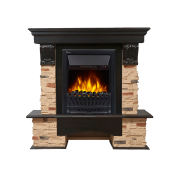 Портал Firelight Pietra Classic камень сланец натуральный, шпон венге