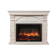 Портал Firelight Torre 25U (угловой) камень белый, шпон белёный дуб