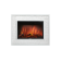 Портал Firelight Loft 30 камень белый, белая эмаль