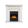 Портал Firelight Porto Classic камень белый, шпон беленый дуб