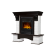 Портал Firelight Forte Classic камень белый, шпон темный дуб