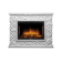 Портал Firelight Quadro 25 камень песчаник античный белый, белая эмаль