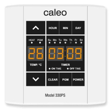 Терморегулятор CALEO 330PS встраиваемый сенсорный, програ ммируемый, 3 кВт