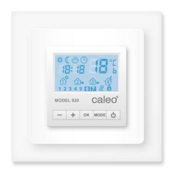 Терморегулятор CALEO 920 с адаптерами, встраиваемый цифровой, програ ммируемый, 3,5 кВт