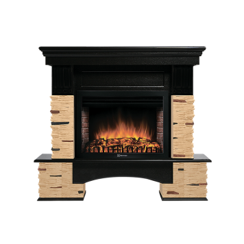 Портал Firelight Pietra Nuovo 30 камень сланец натуральный, шпон темный дуб