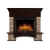 Портал Firelight Forte Wood 25U (угловой) камень коричневый, шпон темный дуб