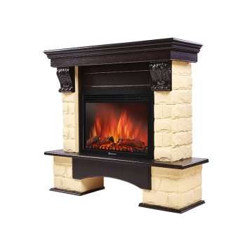 Портал Firelight Forte 25S камень бежевый, шпон венге-1