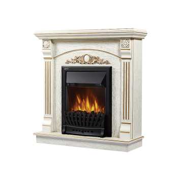 Портал Firelight Barocco Classic шпон белый дуб с золотой патиной-1