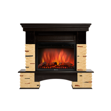 Портал Firelight Pietra Nuovo 25 камень сланец натуральный, шпон темный дуб