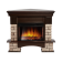 Портал Firelight Forte Wood 25U (угловой) камень коричневый, шпон темный дуб