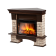 Портал Firelight Forte Wood 25U (угловой) камень коричневый, шпон темный дуб
