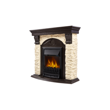 Портал Firelight Torre Classic камень слоновая кость, шпон венге-1