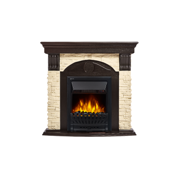 Портал Firelight Torre Classic камень слоновая кость, шпон венге