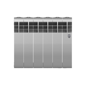 Радиатор Royal Thermo BiLiner 350 /Silver Satin - 6 секц.-1