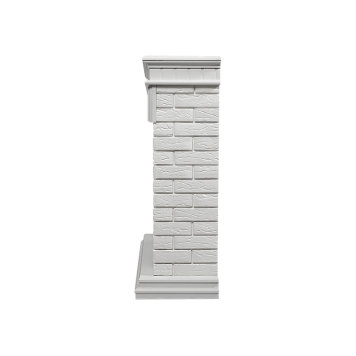 Портал Firelight Bricks 25 камень белый, белая эмаль-3