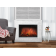 Портал Firelight Loft 30 камень белый, белая эмаль