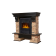 Портал Firelight Pietra Classic камень сланец натуральный, шпон темный дуб