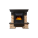 Портал Firelight Pietra Classic камень сланец натуральный, шпон темный дуб