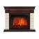 Портал Firelight Bricks 30 камень бежевый, шпон темный дуб