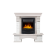 Портал Firelight Forte Classic камень белый, шпон беленый дуб