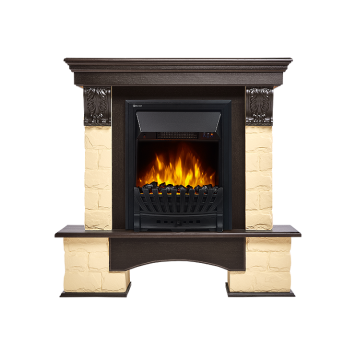 Портал Firelight Forte Classic камень бежевый, шпон венге