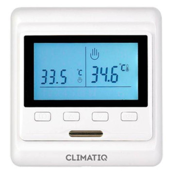 Терморегулятор с ЖК-дисплеем CLIMATIQ РT (white)
