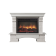 Портал Firelight Forte 30S камень белый, шпон белёный дуб