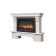 Портал Firelight Forte 30S камень белый, шпон белёный дуб