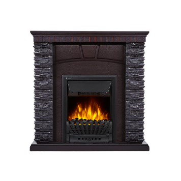 Портал Firelight Porto Classic камень черный, шпон венге