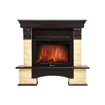 Портал Firelight Forte 25S камень бежевый, шпон венге