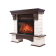 Портал Firelight Forte 25S камень белый, шпон темный дуб