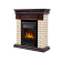 Портал Firelight Bricks Classic камень бежевый, шпон темный дуб