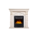 Портал Firelight Torre Classic камень белый, шпон беленый дуб