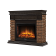 Портал Firelight Bricks Wood 25 камень темный, шпон венге