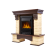 Портал Firelight Forte Classic камень бежевый, шпон темный дуб