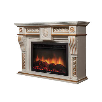 Портал Firelight Vittoriano 30 Белёный дуб с золотой патиной-1