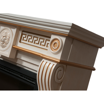 Портал Firelight Vittoriano 30 Белёный дуб с золотой патиной-3