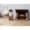 Портал Firelight Forte Wood 30U (угловой) камень коричневый, шпон темный дуб