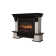 Портал Firelight Forte 30S камень белый, шпон темный дуб