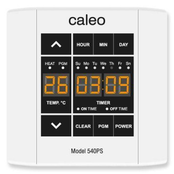Терморегулятор CALEO 540PS накладной цифровой, програ ммируемый, 4 кВт