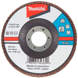 Лепестковый шлифовальный диск Makita А80 115 мм D-27056